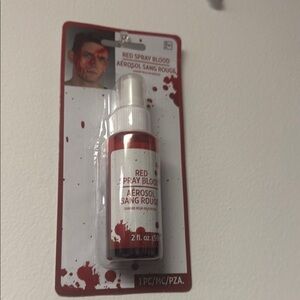 Red Spray Blood Halloween makeup